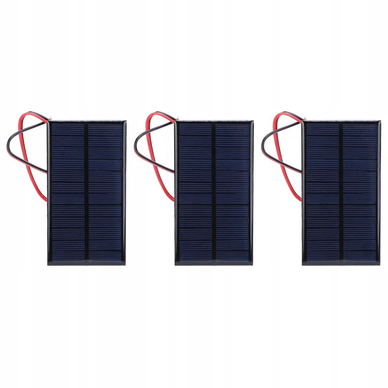 Mini Solar 3 Stuks 1W Zonnepaneel 6V Polysilicium Kabel — foto 9