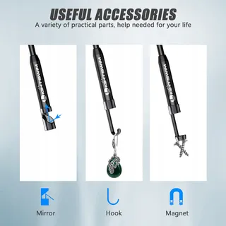 LIGHTSWIM Endoscoopcamera 5,5mm 1920P 8 LED Android iOS 5m — miniatuur 9