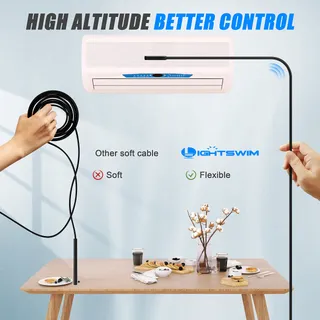 LIGHTSWIM Endoscoopcamera 5,5mm 1920P 8 LED Android iOS 5m — miniatuur 8