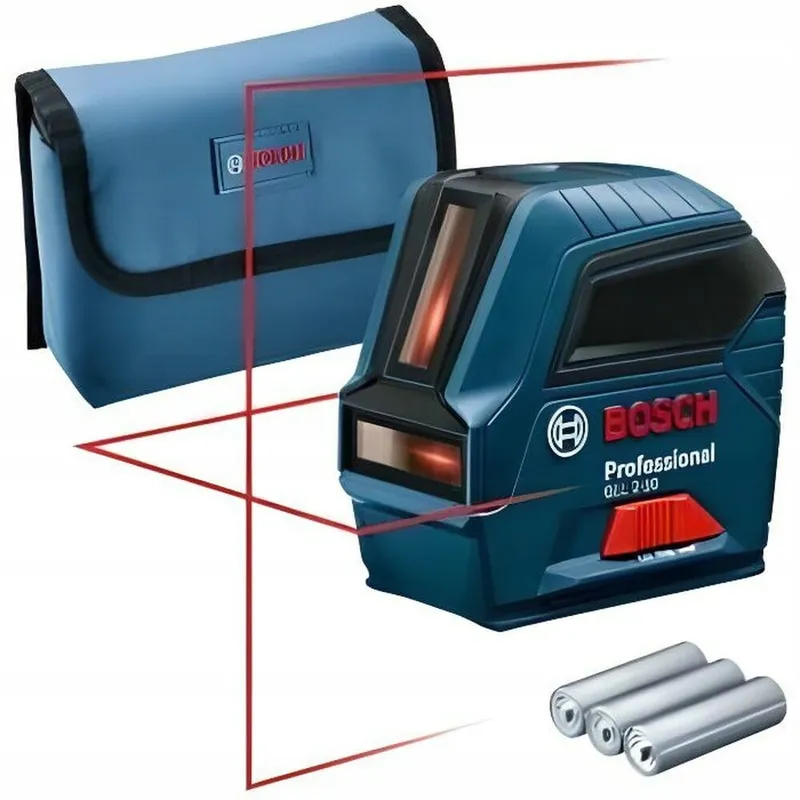 BOSCH Professional Lijnlaser Rood tot 10m AA Batterijen Tas — foto 1
