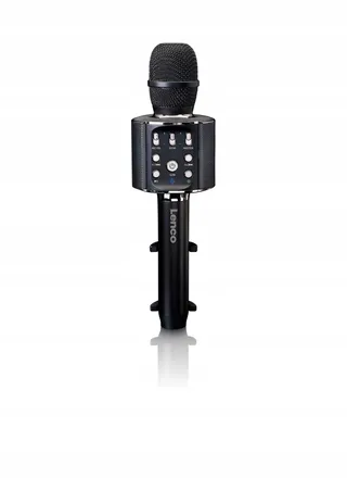 LENCO Karaoke Microfoon Bluetooth LED Voor Android iOS Zwart — miniatuur 1