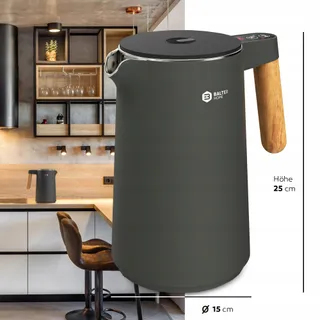 BALTER Waterkoker RVS 1,5L 2200W Temperatuurregeling Draadloos — miniatuur 9