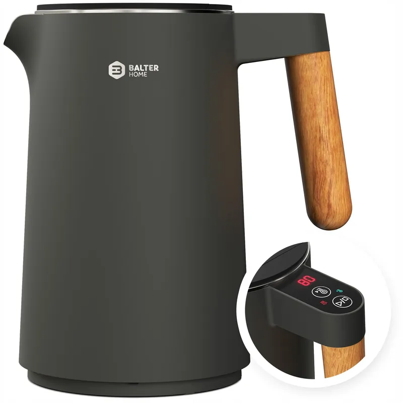 BALTER Waterkoker RVS 1,5L 2200W Temperatuurregeling Draadloos — foto 1