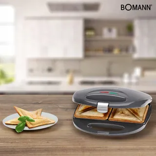 BOMANN ST 5016 CB Sandwichmaker 750W Antiaanbak Grijs — miniatuur 5