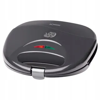 BOMANN ST 5016 CB Sandwichmaker 750W Antiaanbak Grijs — miniatuur 1