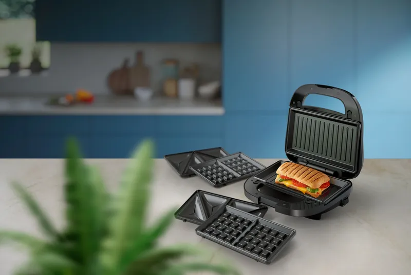 PHILIPS 5000 Serie Sandwichmaker Panini Wafels 750W Zwart Zilver — foto 15