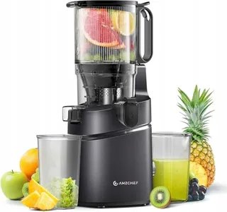 AMZCHEF Slow Juicer 250W 145mm Opening 1,8L Zwart