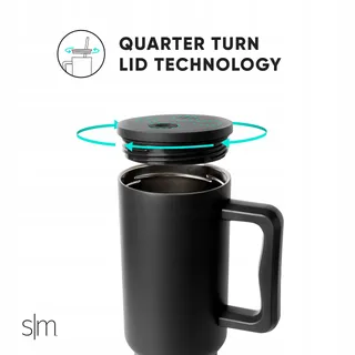 SIMPLE MODERN Thermobeker 1182ml Handvat Rietje RVS — miniatuur 4