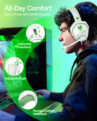 NUBWO N16 Gaming Headset Ruisonderdrukking PS5 PS4 Xbox PC — miniatuur 5
