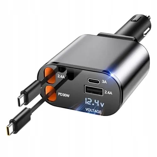 AIMTEL Autolader USB C iPhone Galaxy AirPods Pixel — foto 1