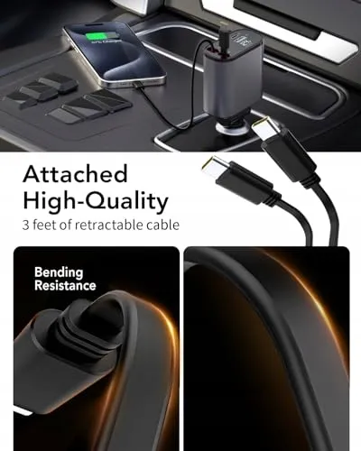 AIMTEL Autolader USB C iPhone Galaxy AirPods Pixel — foto 7