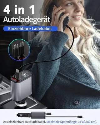 AIMTEL Autolader USB C iPhone Galaxy AirPods Pixel — miniatuur 6