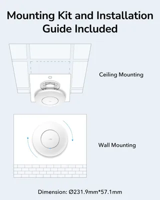 CUDY AP1300 AC1200 Gigabit Access Point MU-MIMO PoE Mesh — miniatuur 6