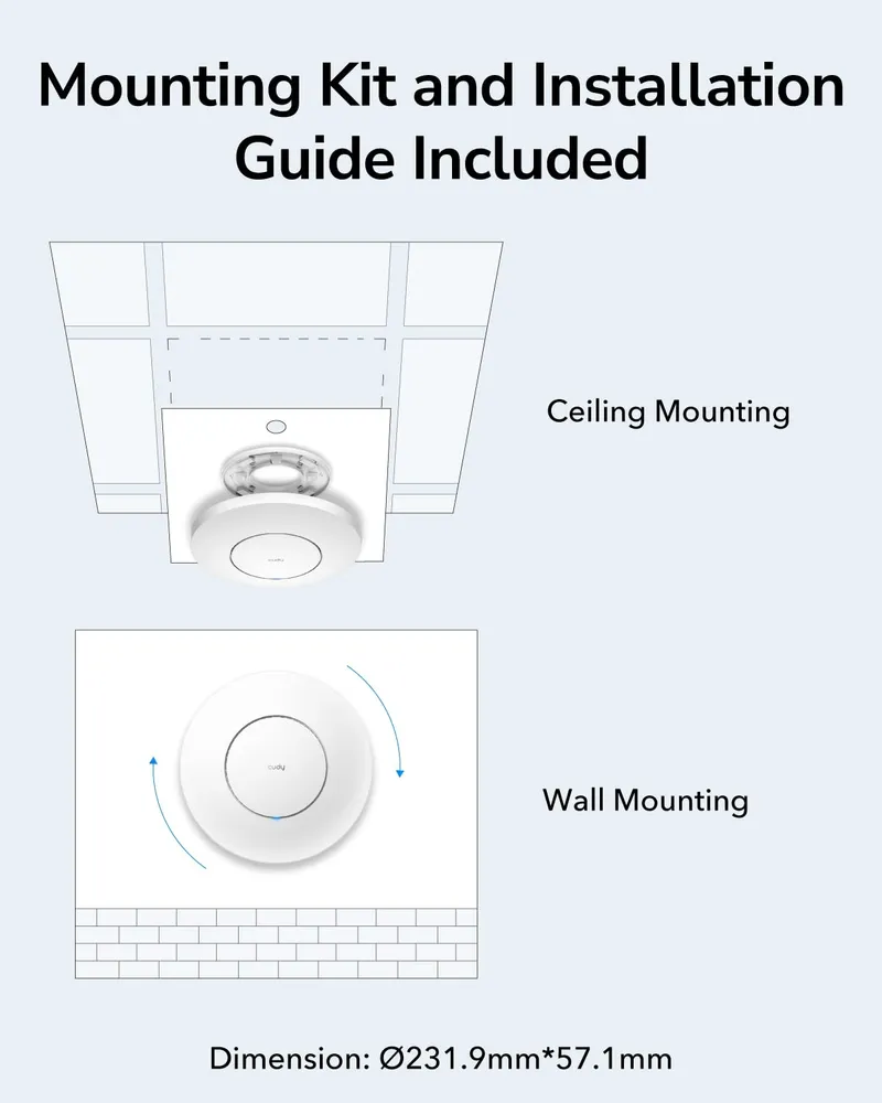 CUDY AP1300 AC1200 Gigabit Access Point MU-MIMO PoE Mesh — foto 6