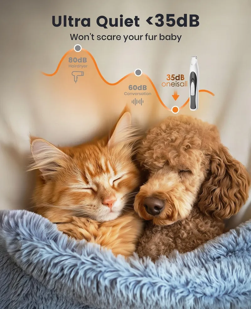 ONEISALL Poottrimmer Hond LED Stil Poten Ogen Oren Gezicht — foto 5