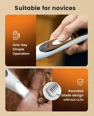 ONEISALL Poottrimmer Hond LED Stil Poten Ogen Oren Gezicht — miniatuur 6
