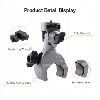 PGYTECH CapLock Aluminium Klemhouder Insta360 GoPro Osmo — miniatuur 6