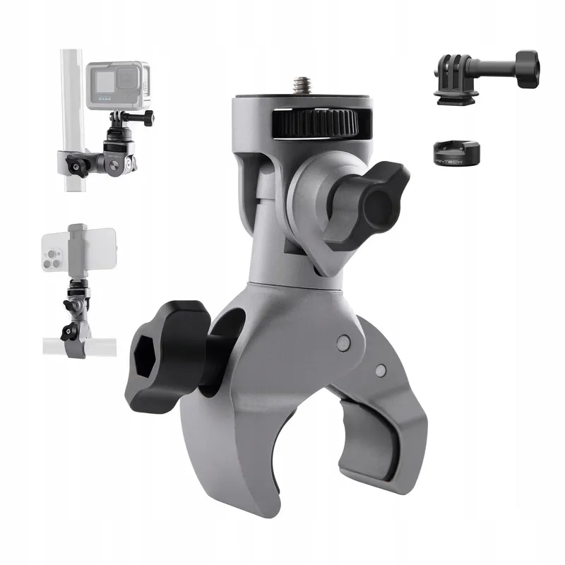 PGYTECH CapLock Aluminium Klemhouder Insta360 GoPro Osmo — foto 1