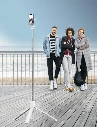 Selfie Stick 180cm Draadloze Afstandsbediening iPhone Samsung Huawei — miniatuur 8
