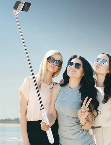 Selfie Stick 180cm Draadloze Afstandsbediening iPhone Samsung Huawei — foto 7