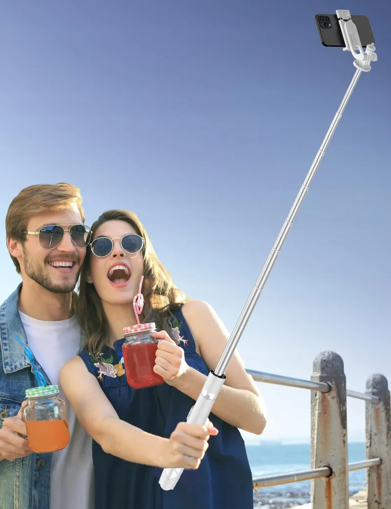 Aluminium Statief Selfiestick voor Telefoons en Camera's 179cm — foto 7
