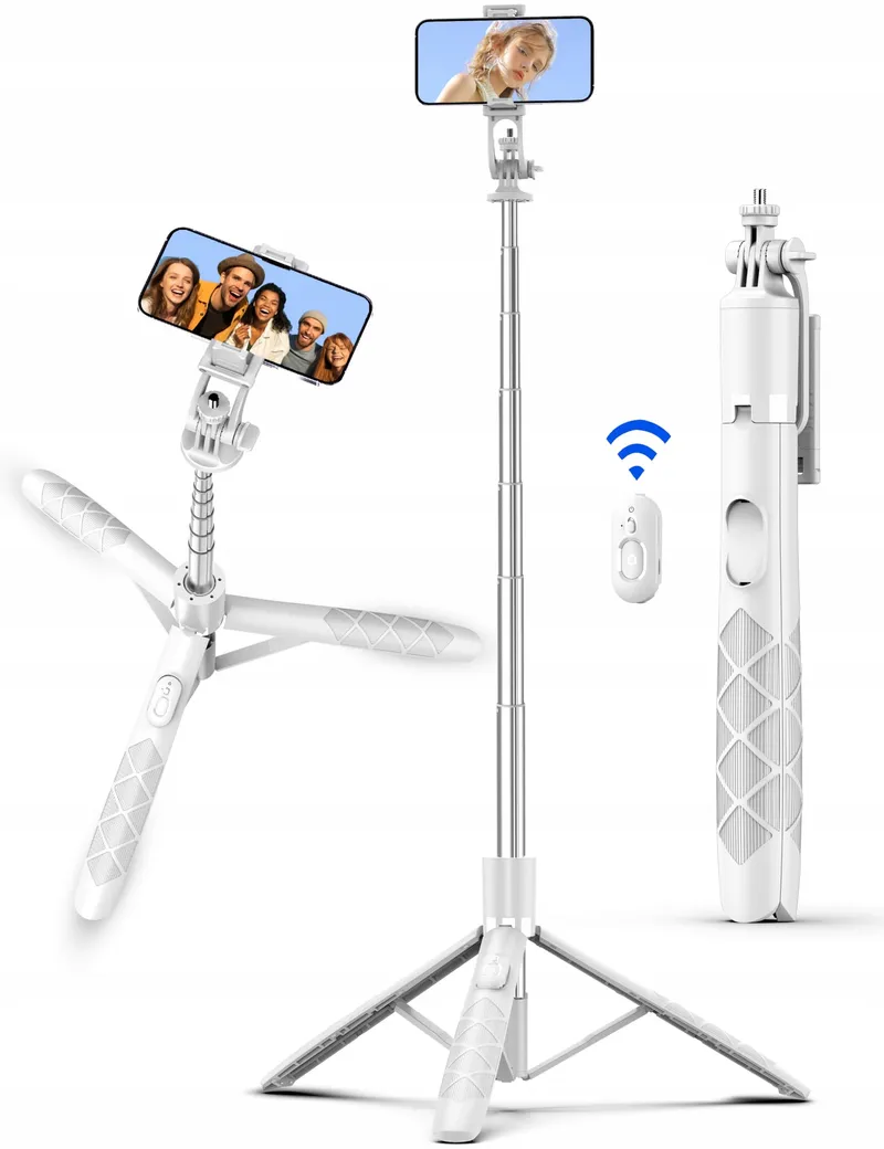 Aluminium Statief Selfiestick voor Telefoons en Camera's 179cm — foto 1