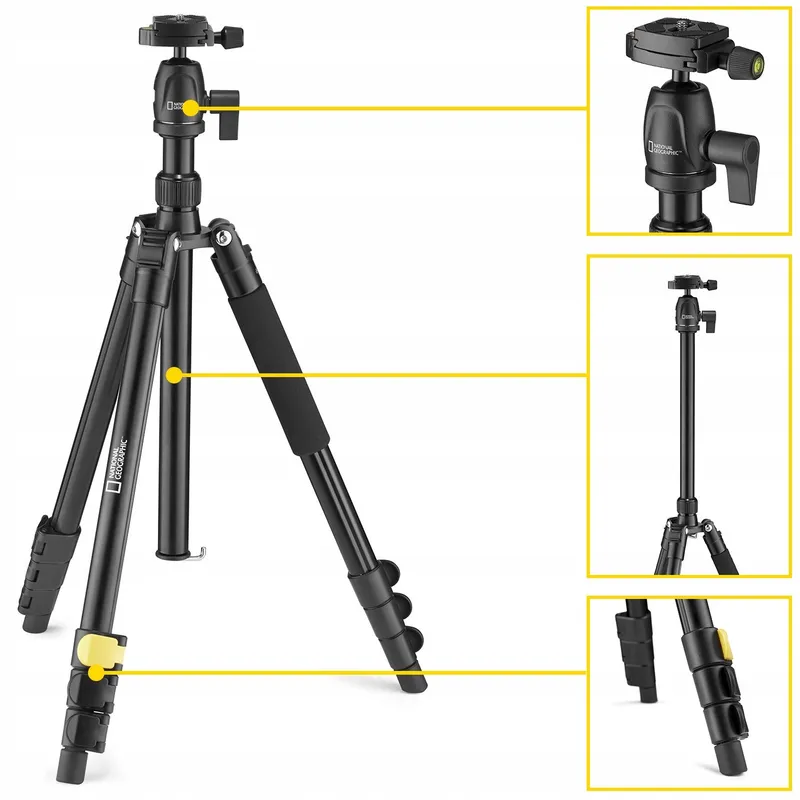 NATIONAL GEOGRAPHIC Reisstatief met Monopod Aluminium 6kg — foto 4