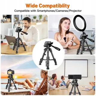 JOILCAN Mini Statief 63,5cm Aluminium DSLR Smartphone — miniatuur 4