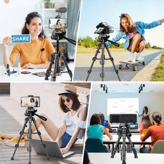 JOILCAN Mini Statief 63,5cm Aluminium DSLR Smartphone — miniatuur 7