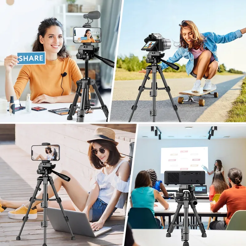 JOILCAN Mini Statief 63,5cm Aluminium DSLR Smartphone — foto 7
