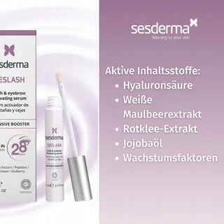 SESDERMA Seslash Serum Wimpers Wenkbrauwen 5ml Dikker Langer — miniatuur 6