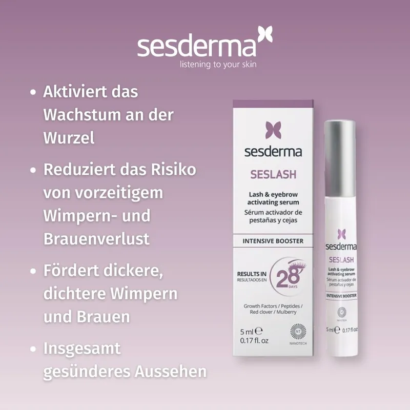 SESDERMA Seslash Serum Wimpers Wenkbrauwen 5ml Dikker Langer — foto 5