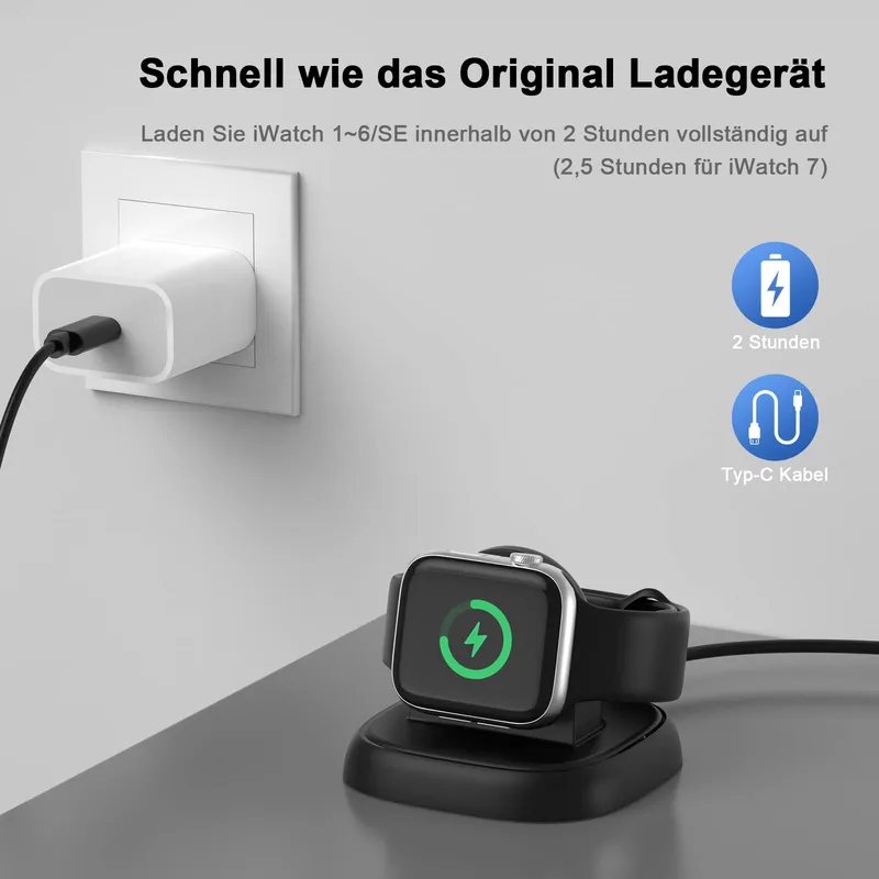 LVFAN Magnetisch Laadstation Apple Watch USB-C — foto 5