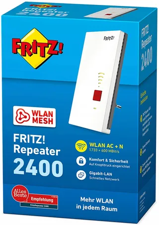 FRITZ!Repeater 2400 Dual-WLAN AC+N 1733Mbit/s 600Mbit/s — miniatuur 11