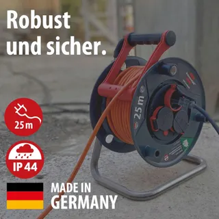 BRENNENSTUHL Garant V2 Kabelhaspel 25m IP44 3 Stopcontacten — miniatuur 2