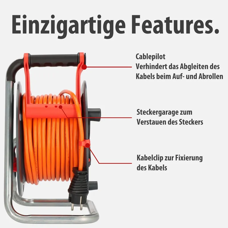 BRENNENSTUHL Garant V2 Kabelhaspel 25m IP44 3 Stopcontacten — foto 4