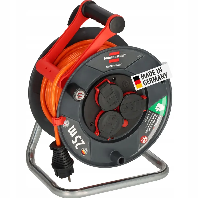 BRENNENSTUHL Garant V2 Kabelhaspel 25m IP44 3 Stopcontacten — foto 1
