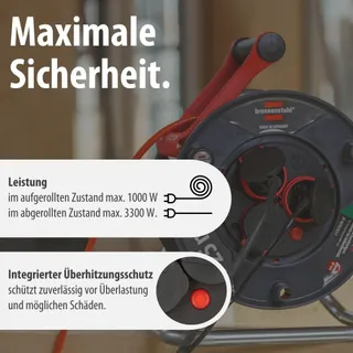 BRENNENSTUHL Garant V2 Kabelhaspel 25m IP44 3 Stopcontacten — miniatuur 5
