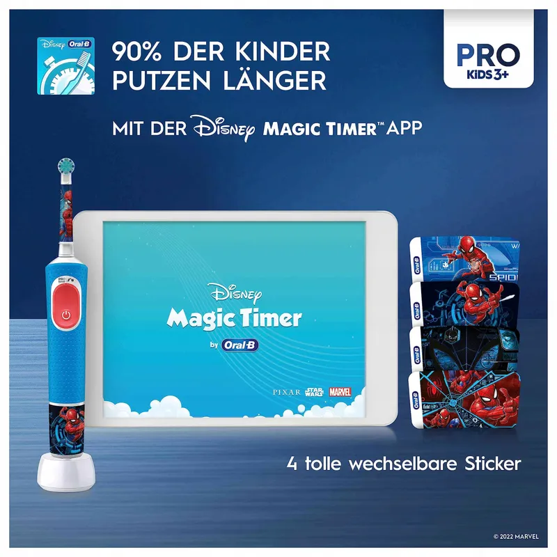 ORAL-B Pro Kids Spiderman Elektrische Tandenborstel Zacht — foto 4