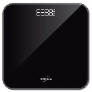 EUROPAPA Digitale Weegschaal LED 180kg BMI Zwart — miniatuur 2