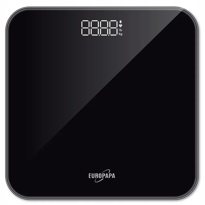 EUROPAPA Digitale Weegschaal LED 180kg BMI Zwart — foto 2