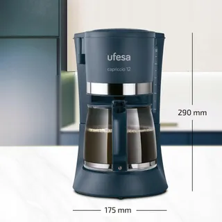 UFESA CG7124 Filterkoffiezetapparaat 12 Kopjes 680W 12L Blauw — miniatuur 4