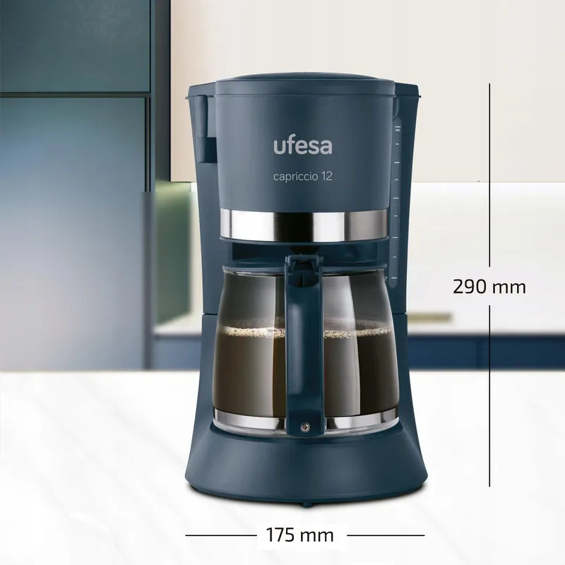 UFESA CG7124 Filterkoffiezetapparaat 12 Kopjes 680W 12L Blauw — foto 4