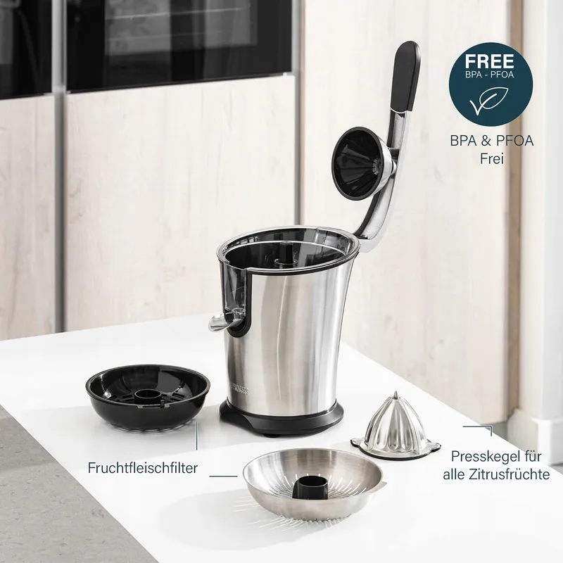 PRINCESS Master Juicer Pro 201860 RVS Perskegel Zilver — foto 4