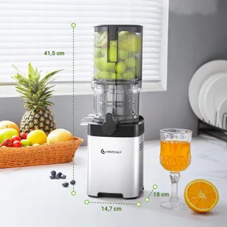 AMZCHEF Slowjuicer 126mm 2L Zilver — miniatuur 8