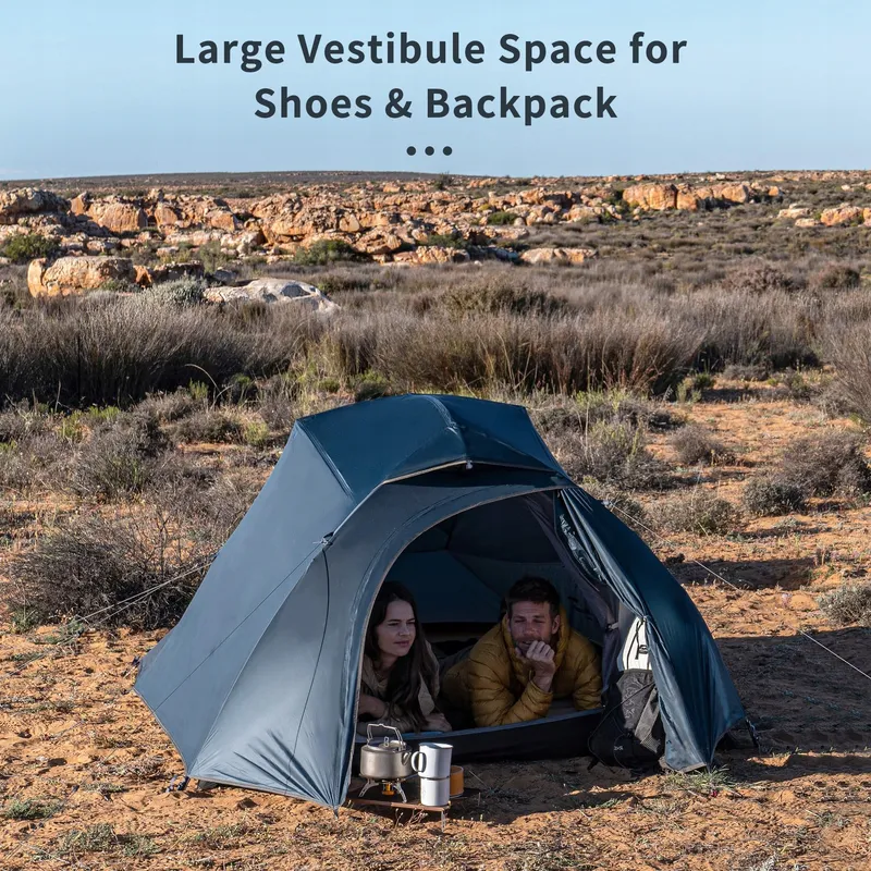 NATUREHIKE Cloud-Up 3 Ultralicht Tent 3-persoons 20D Blauw — foto 7
