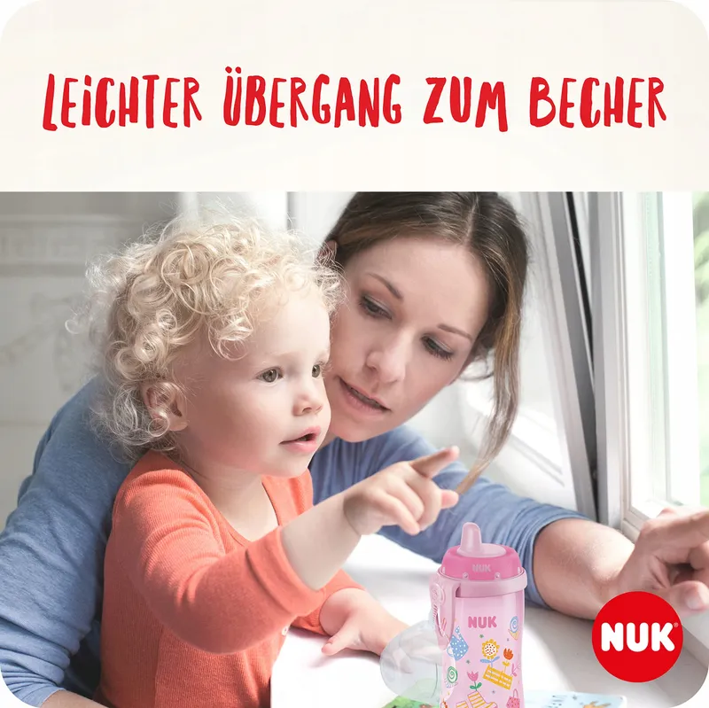 NUK Kiddy Cup Night Drinkbeker 12m+ 300ml BPA-Vrij Blauw — foto 2