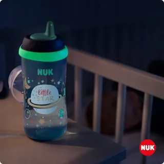 NUK Kiddy Cup Night Drinkbeker 12m+ 300ml BPA-Vrij Blauw — miniatuur 5