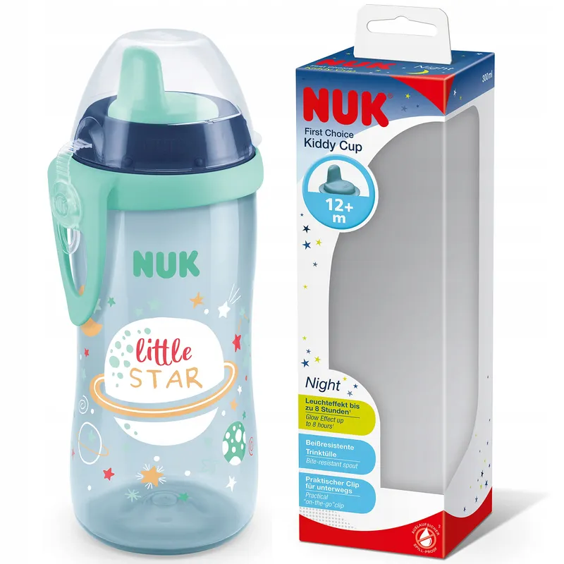 NUK Kiddy Cup Night Drinkbeker 12m+ 300ml BPA-Vrij Blauw — foto 8