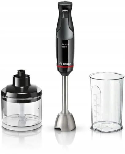 BOSCH ErgoMaster Serie 4 Staafmixer 1000W Roestvrij Staal Zwart — foto 1